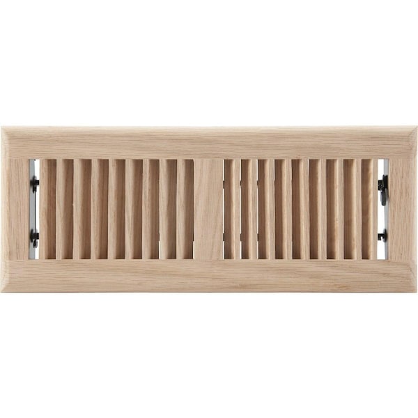 Home Impressions 4 In. x 12 In. Natural Oak Floor Register WF0412N0 - main